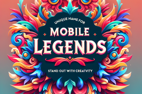 Unique Names for Mobile Legends: Stand Out with Creativity