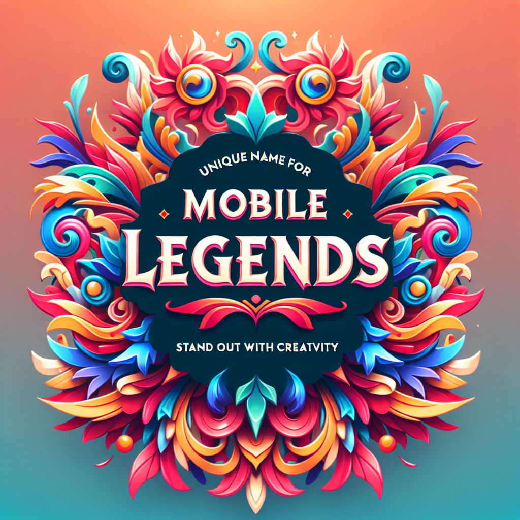 Unique Names for Mobile Legends: Stand Out with Creativity